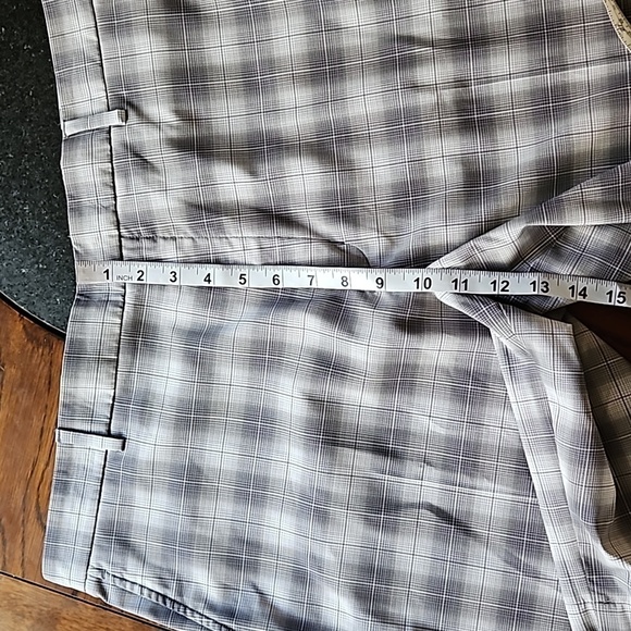 Walter Hagen Mens Grey Plaid Golf Shorts Size 38 - Picture 13 of 14